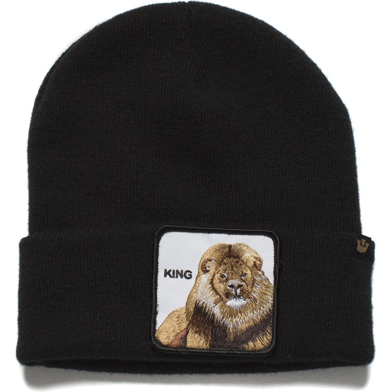 goorin-bros-lion-hear-me-roar-beanie-mutze-schwarz