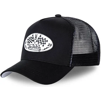 Шапка извита тракер черна снапбек DAM BLA от Von Dutch