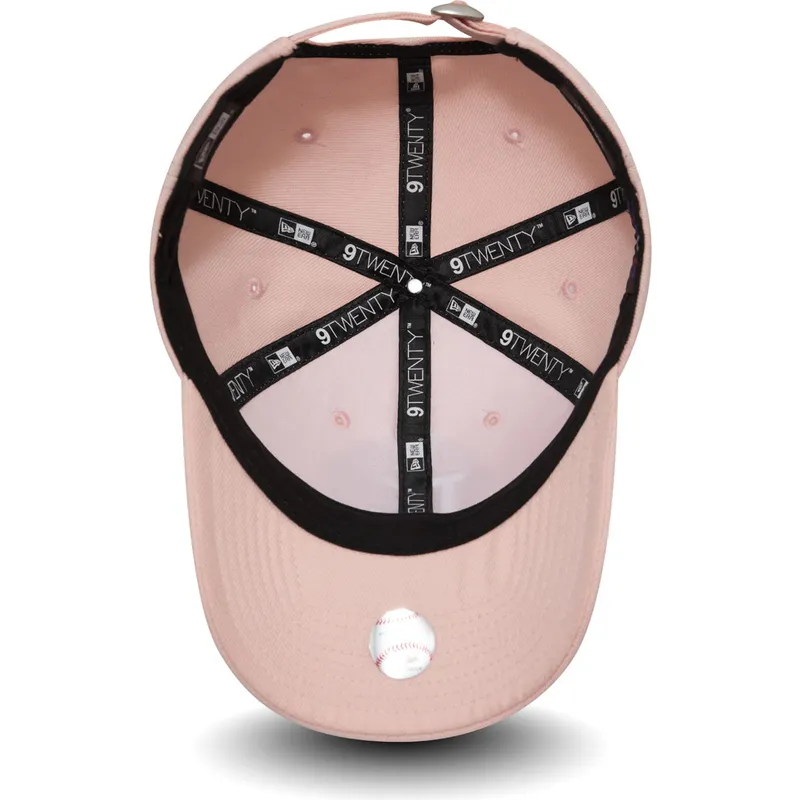 shapka-izvita-roza-reguliruem-9twenty-dryera-packable-na-los-angeles-dodgers-mlb-ot-new-era