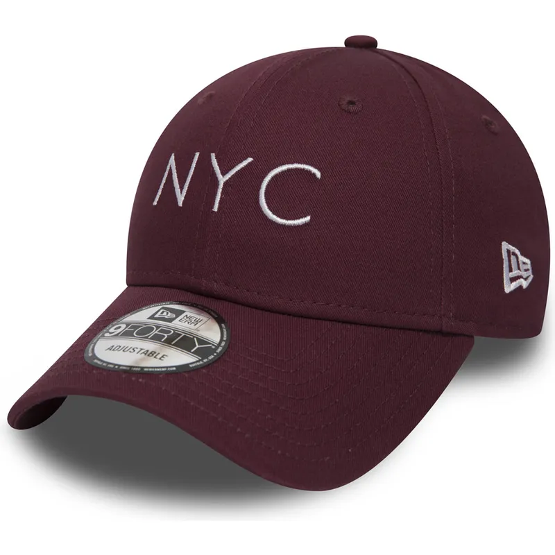 shapka-izvita-chervena-reguliruem-9forty-essential-nyc-ot-new-era