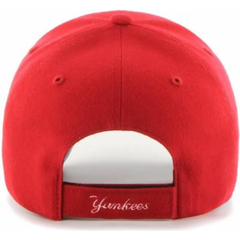 shapka-izvita-chervena-reguliruem-za-deca-mvp-na-new-york-yankees-mlb-ot-47-brand