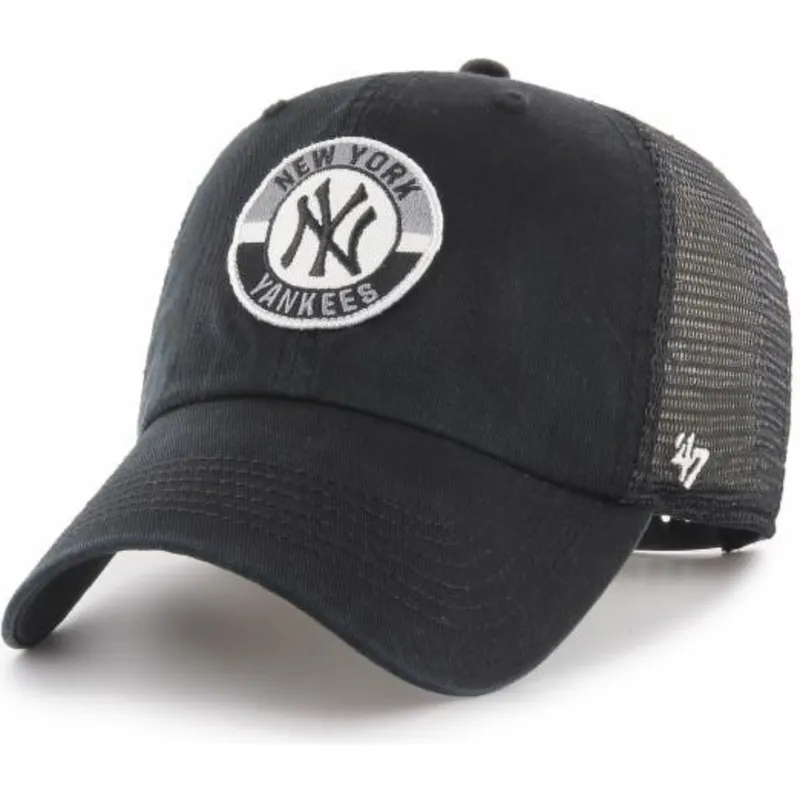 shapka-izvita-traker-cherna-snapbek-clean-up-porter-na-new-york-yankees-mlb-ot-47-brand