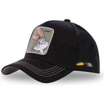 casquette-courbee-noire-snapback-bugs-bunny-bun3-looney-tunes-capslab