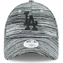 casquette-courbee-grise-ajustable-avec-logo-noir-9forty-engineered-fit-los-angeles-dodgers-mlb-new-era