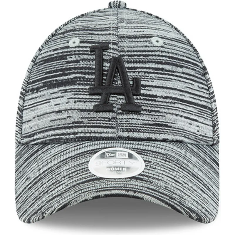 shapka-izvita-siv-reguliruem-9forty-engineered-fit-na-los-angeles-dodgers-mlb-ot-new-era