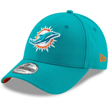 Синя извита регулируема шапка 9FORTY The League на Miami Dolphins NFL от New Era