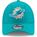 justerbar-bla-kurvet-kasket-9forty-the-league-fra-miami-dolphins-nfl-fra-new-era