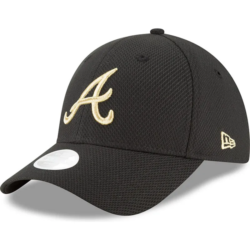 shapka-izvita-cherna-reguliruem-9forty-sport-na-atlanta-braves-mlb-ot-new-era