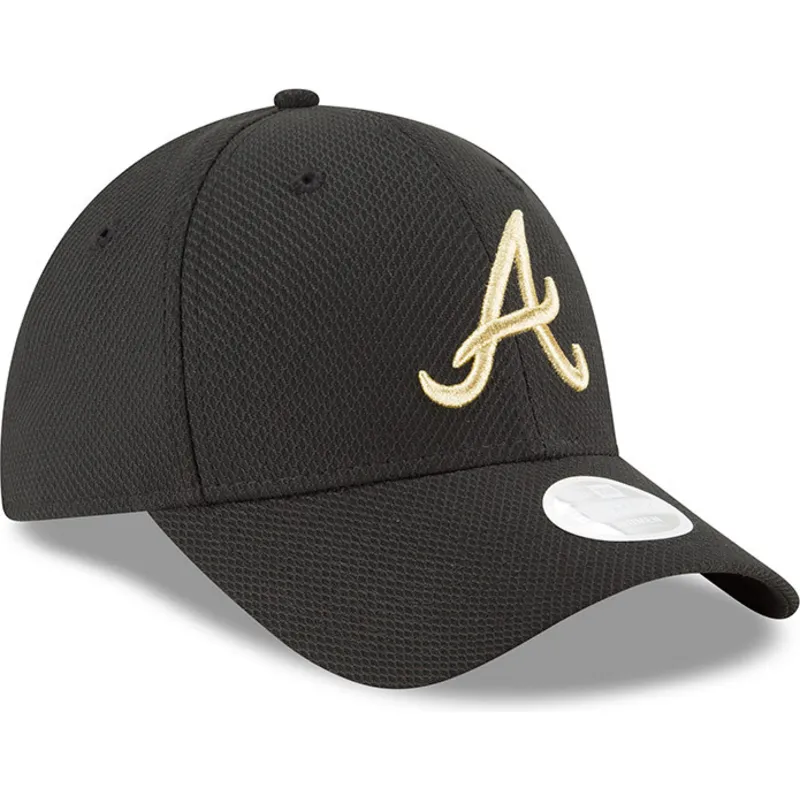 shapka-izvita-cherna-reguliruem-9forty-sport-na-atlanta-braves-mlb-ot-new-era