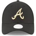 schwarze-verstellbare-9forty-sport-kappe-atlanta-braves-mlb-von-new-era