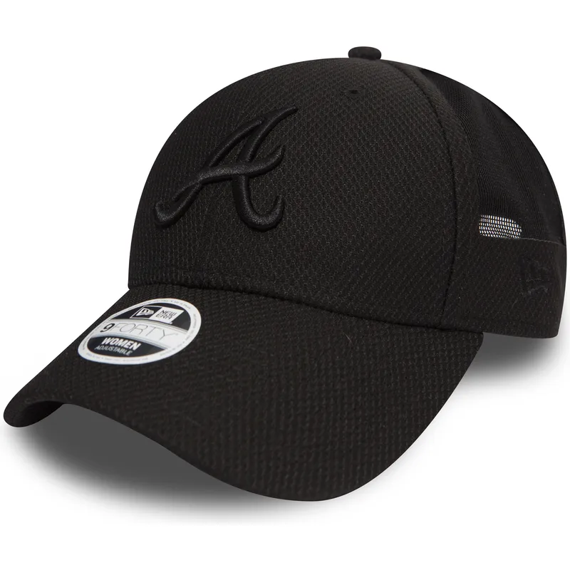 shapka-izvita-cherna-reguliruem-9forty-sport-mesh-na-atlanta-braves-mlb-ot-new-era