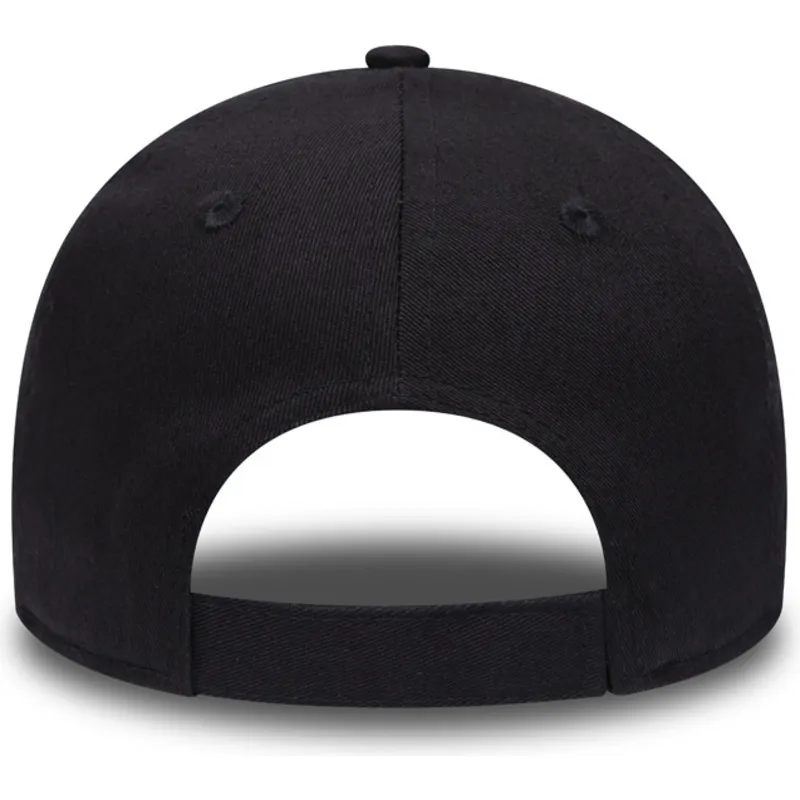 shapka-izvita-cherna-reguliruem-za-deca-velcro-9forty-essential-na-new-york-yankees-mlb-ot-new-era