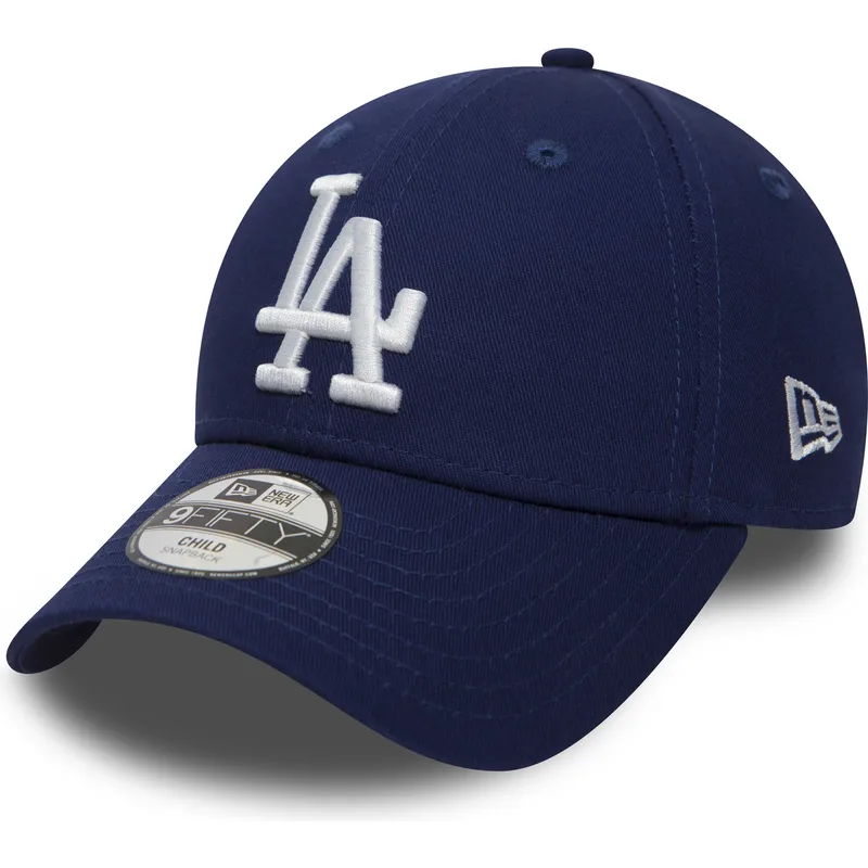shapka-izvita-sinya-reguliruem-za-deca-9forty-essential-na-los-angeles-dodgers-mlb-ot-new-era
