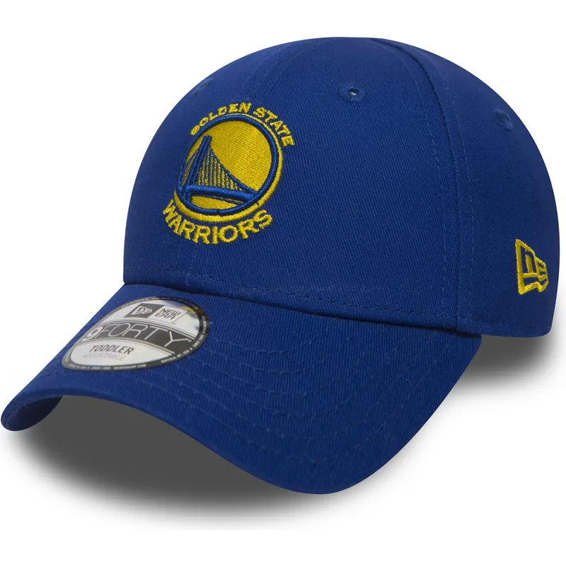shapka-izvita-sinya-reguliruem-za-deca-9forty-essential-na-golden-state-warriors-nba-ot-new-era