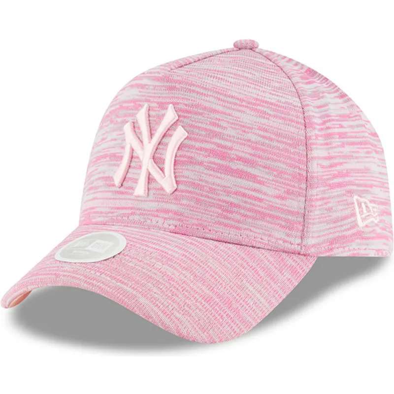 shapka-izvita-roza-snapbek-ajustable-9forty-a-frame-engineered-fit-na-new-york-yankees-mlb-ot-new-era