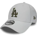 9forty-diamond-era-verstellbare-weisse-kappe-mit-grunem-logo-der-los-angeles-dodgers-mlb-von-new-era