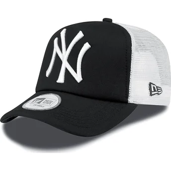shapka-izvita-traker-cherna-snapbek-clean-a-frame-na-new-york-yankees-mlb-ot-new-era