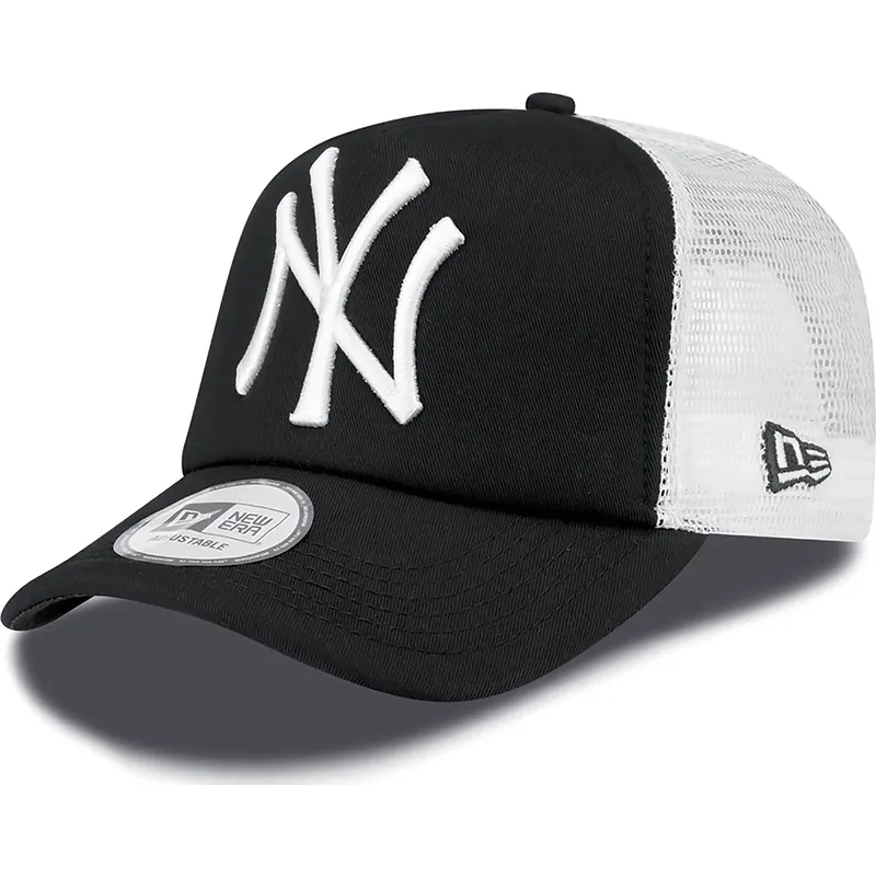 shapka-izvita-traker-cherna-snapbek-clean-a-frame-na-new-york-yankees-mlb-ot-new-era