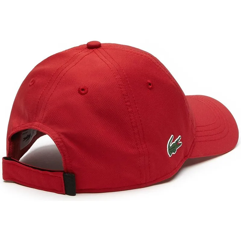 shapka-izvita-chervena-reguliruem-basic-dry-fit-ot-lacoste