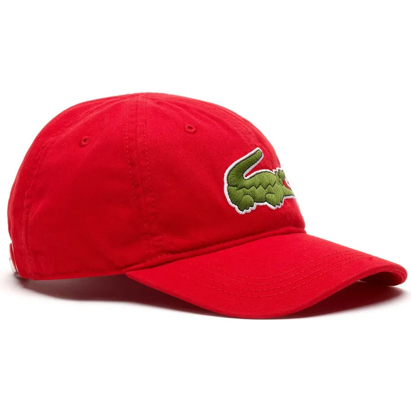 shapka-izvita-chervena-reguliruem-big-croc-gabardine-ot-lacoste
