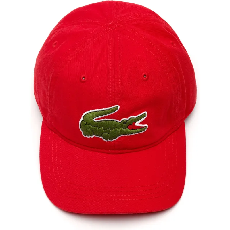 shapka-izvita-chervena-reguliruem-big-croc-gabardine-ot-lacoste