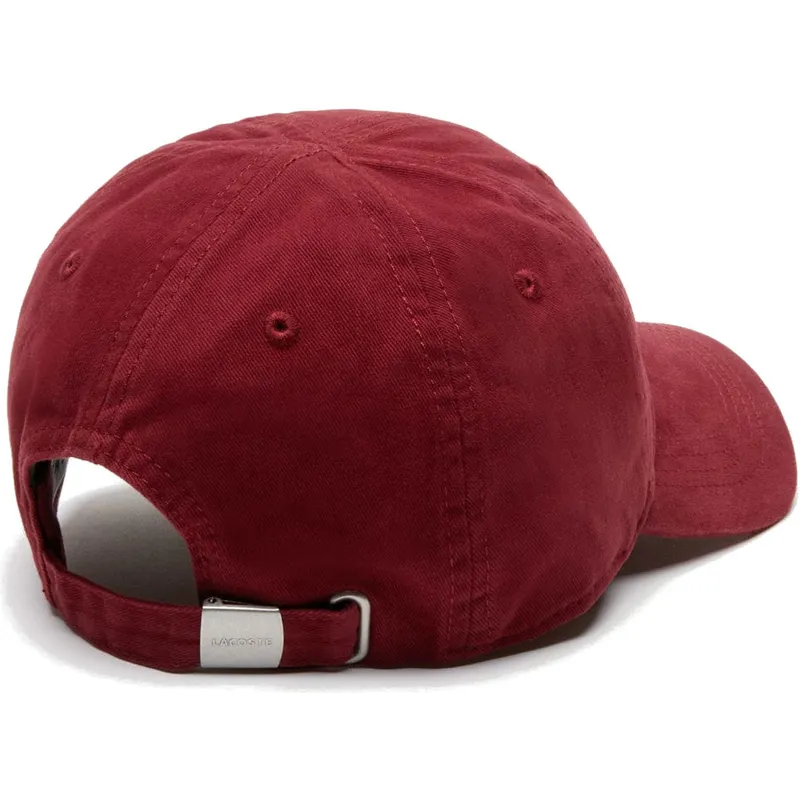 shapka-izvita-chervena-reguliruem-big-croc-gabardine-ot-lacoste
