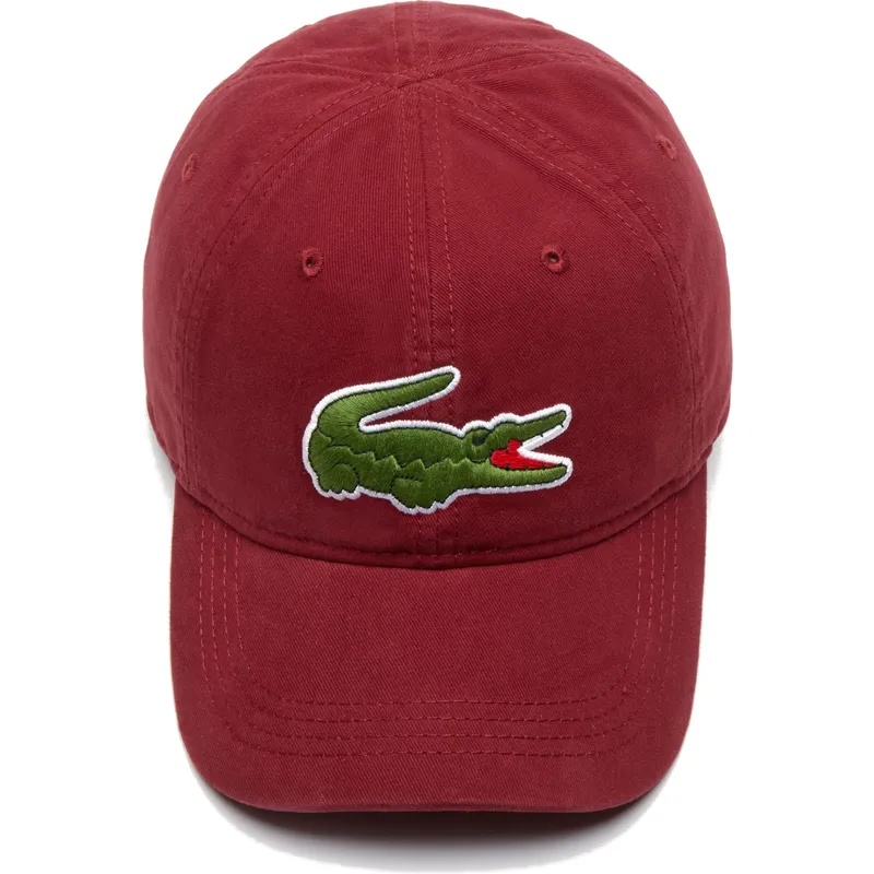 shapka-izvita-chervena-reguliruem-big-croc-gabardine-ot-lacoste