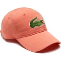 verstellbare-hellorange-kappe-mit-gebogenem-schirm-big-croc-gabardine-von-lacoste
