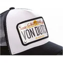 weiss-schwarze-trucker-kappe-mit-kalifornien-plakette-cal1-von-von-dutch