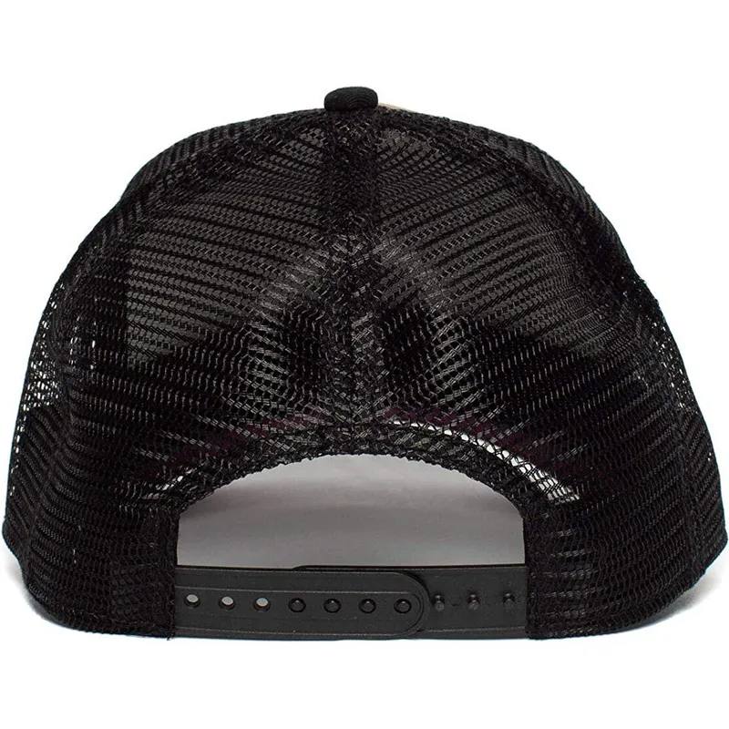 gorra-trucker-marron-y-negra-castor-two-beavers-de-goorin-bros