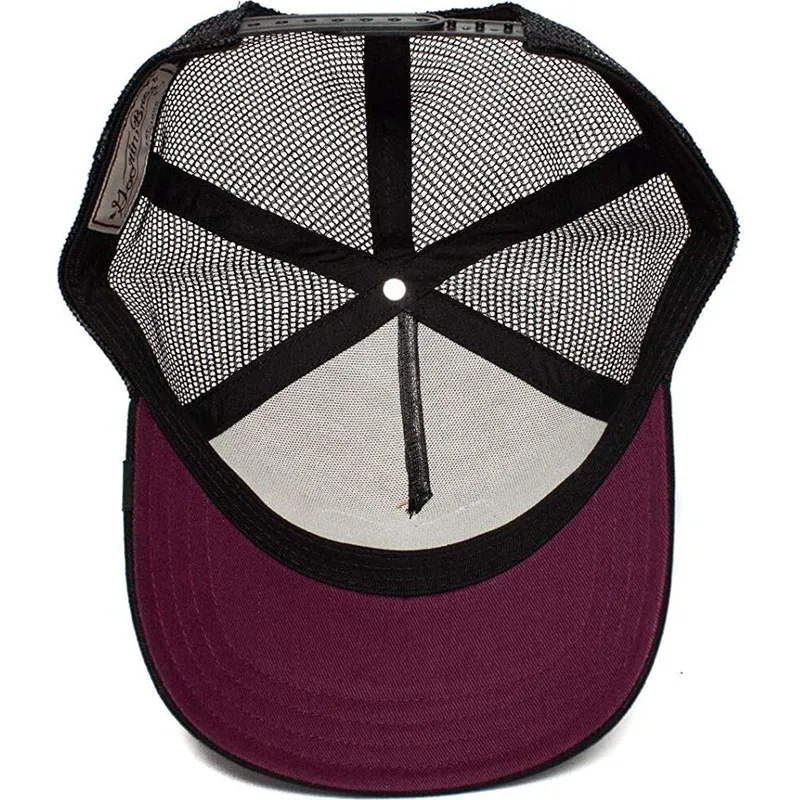 gorra-trucker-marron-y-negra-castor-two-beavers-de-goorin-bros