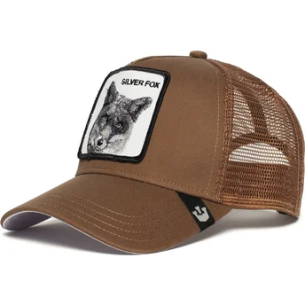 casquette-trucker-marron-renard-silver-fox-goorin-bros