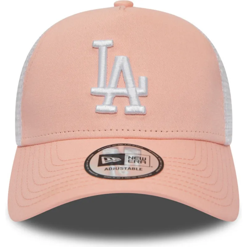 shapka-izvita-traker-roza-snapbek-league-essential-a-frame-na-los-angeles-dodgers-mlb-ot-new-era