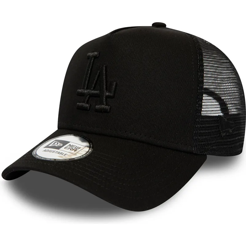 shapka-izvita-traker-cherna-snapbek-league-essential-a-frame-na-los-angeles-dodgers-mlb-ot-new-era