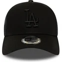 shapka-izvita-traker-cherna-snapbek-league-essential-a-frame-na-los-angeles-dodgers-mlb-ot-new-era