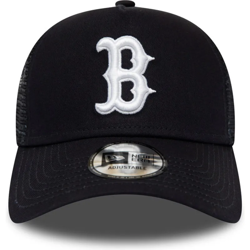 shapka-izvita-traker-tmnosin-snapbek-league-essential-a-frame-na-boston-red-sox-mlb-ot-new-era