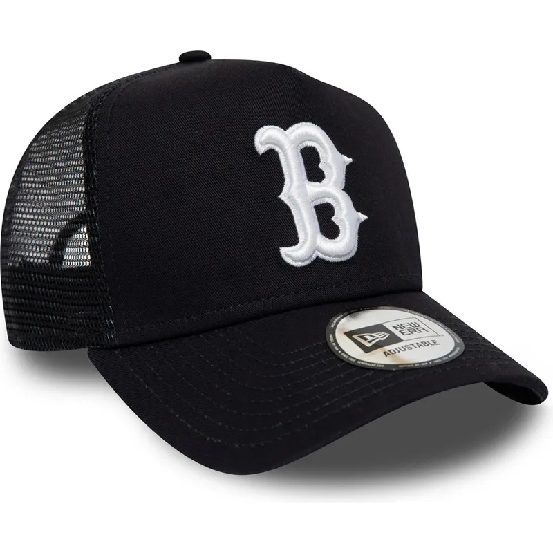 shapka-izvita-traker-tmnosin-snapbek-league-essential-a-frame-na-boston-red-sox-mlb-ot-new-era