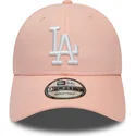 shapka-izvita-roza-reguliruem-9forty-league-essential-na-los-angeles-dodgers-mlb-ot-new-era