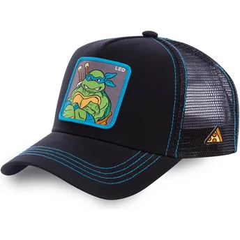 schwarze-trucker-kappe-leonardo-leo-ninja-turtles-von-capslab