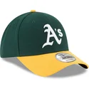 casquette-courbee-verte-et-jaune-ajustable-9forty-the-league-oakland-athletics-mlb-new-era