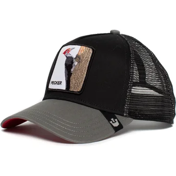 gorra-trucker-negra-pajaro-carpintero-woody-wood-de-goorin-bros