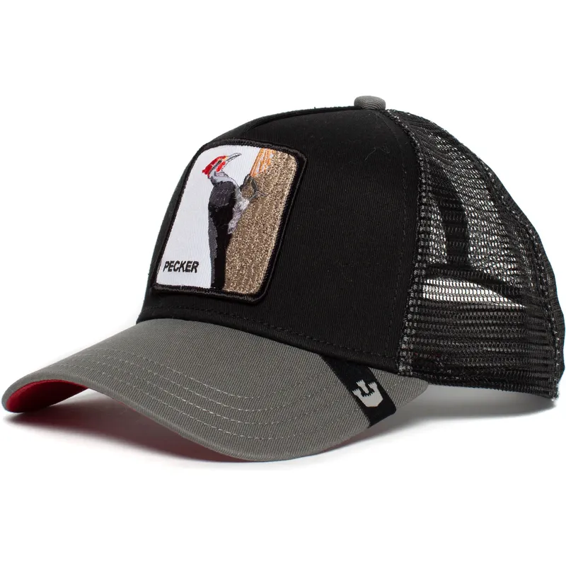 shapka-izvita-traker-cherna-snapbek-woody-wood-the-farm-ot-goorin-bros