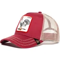 casquette-trucker-rouge-coq-rooster-goorin-bros