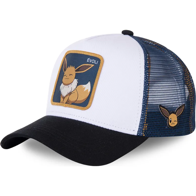 shapka-izvita-traker-byala-snapbek-evo3-eevee-pokemon-ot-capslab shapka-izvita-traker-byala-snapbek-evo3-eevee-pokemon-ot-capslab
