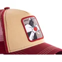 shapka-izvita-traker-oranzhev-snapbek-loomin2-silvestre-looney-tunes-ot-capslab