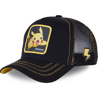 Шапка извита черна снапбек Pikachu Pokémon от Capslab