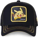 shapka-izvita-cherna-snapbek-pikachu-pokemon-ot-capslab