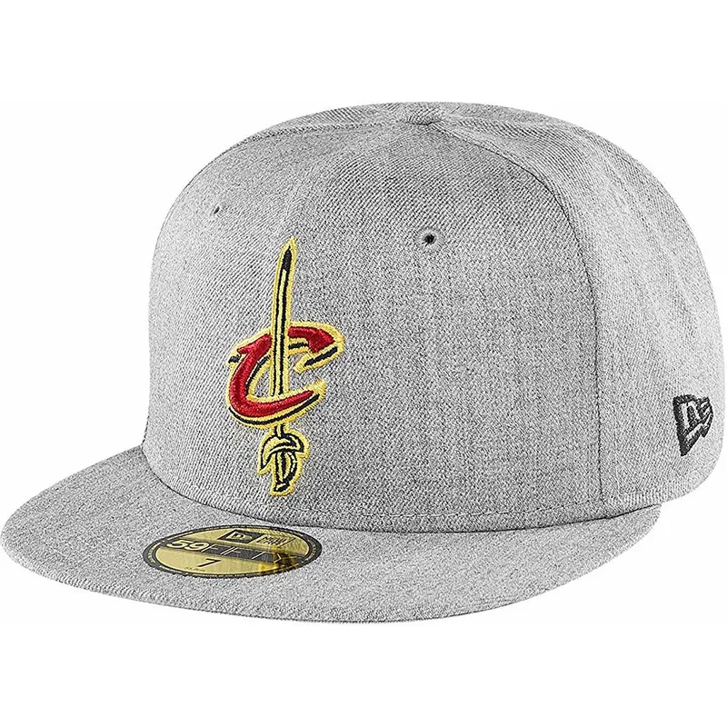 graue-59fifty-heather-fitted-cap-der-cleveland-cavaliers-nba-von-new-era