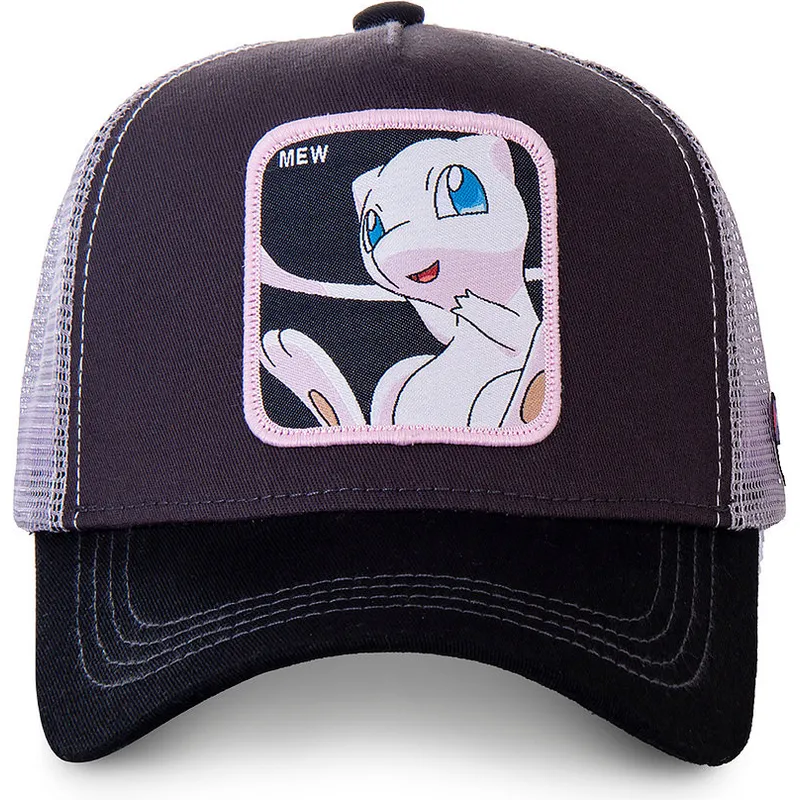shapka-izvita-traker-cherna-snapbek-mew3-myu-pokemon-ot-capslab
