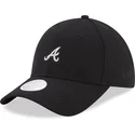 shapka-izvita-cherna-reguliruem-9forty-melton-na-atlanta-braves-mlb-ot-new-era